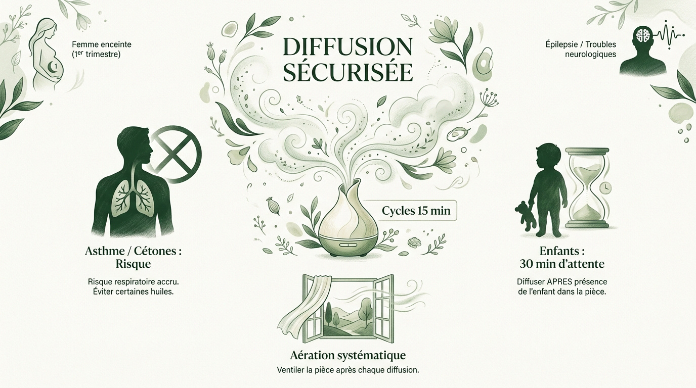 Précautions pour diffuser des huiles essentielles en toute sécurité chez soi