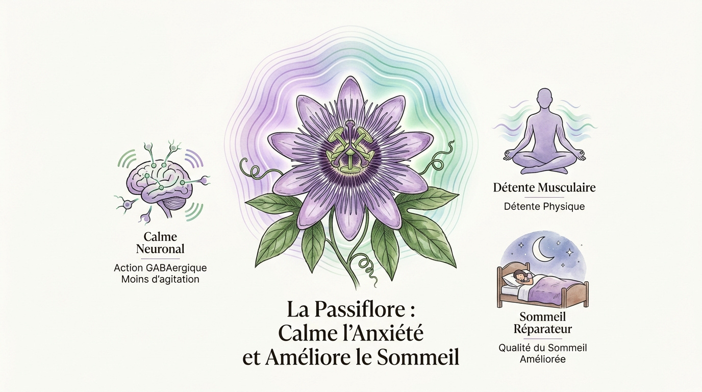 Fleurs de passiflore pour la détente nerveuse et le sommeil