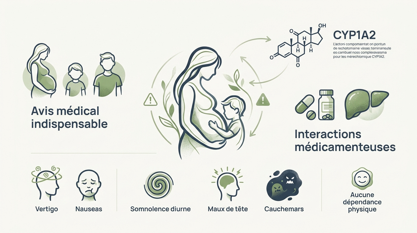 Précautions et contre-indications pour l'usage de la mélatonine et des plantes du sommeil