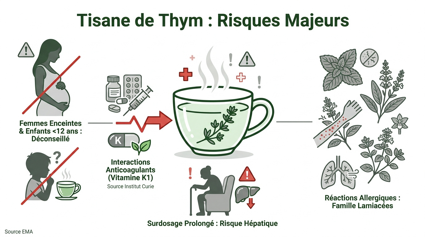 Tisane de thym et précautions d'usage pour la santé