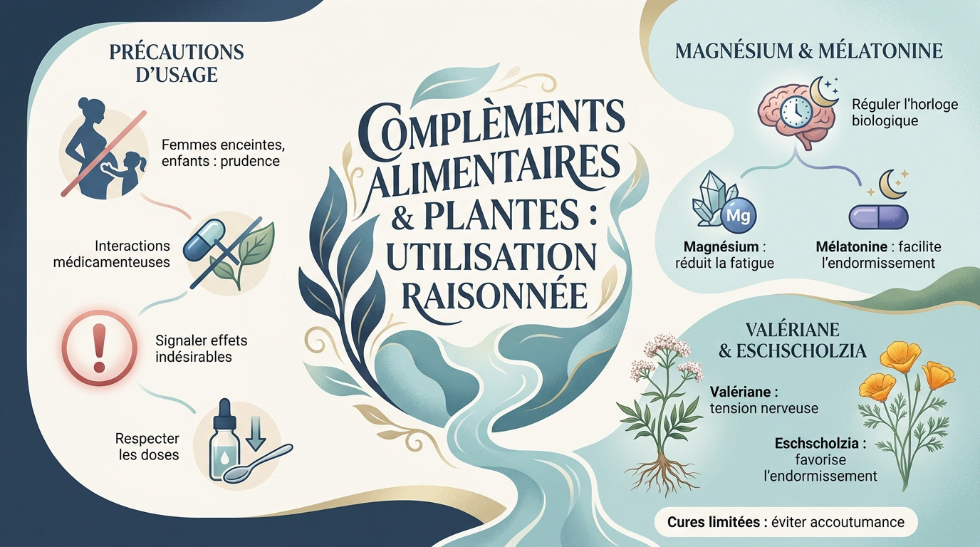 Compléments alimentaires et plantes pour le sommeil et la relaxation