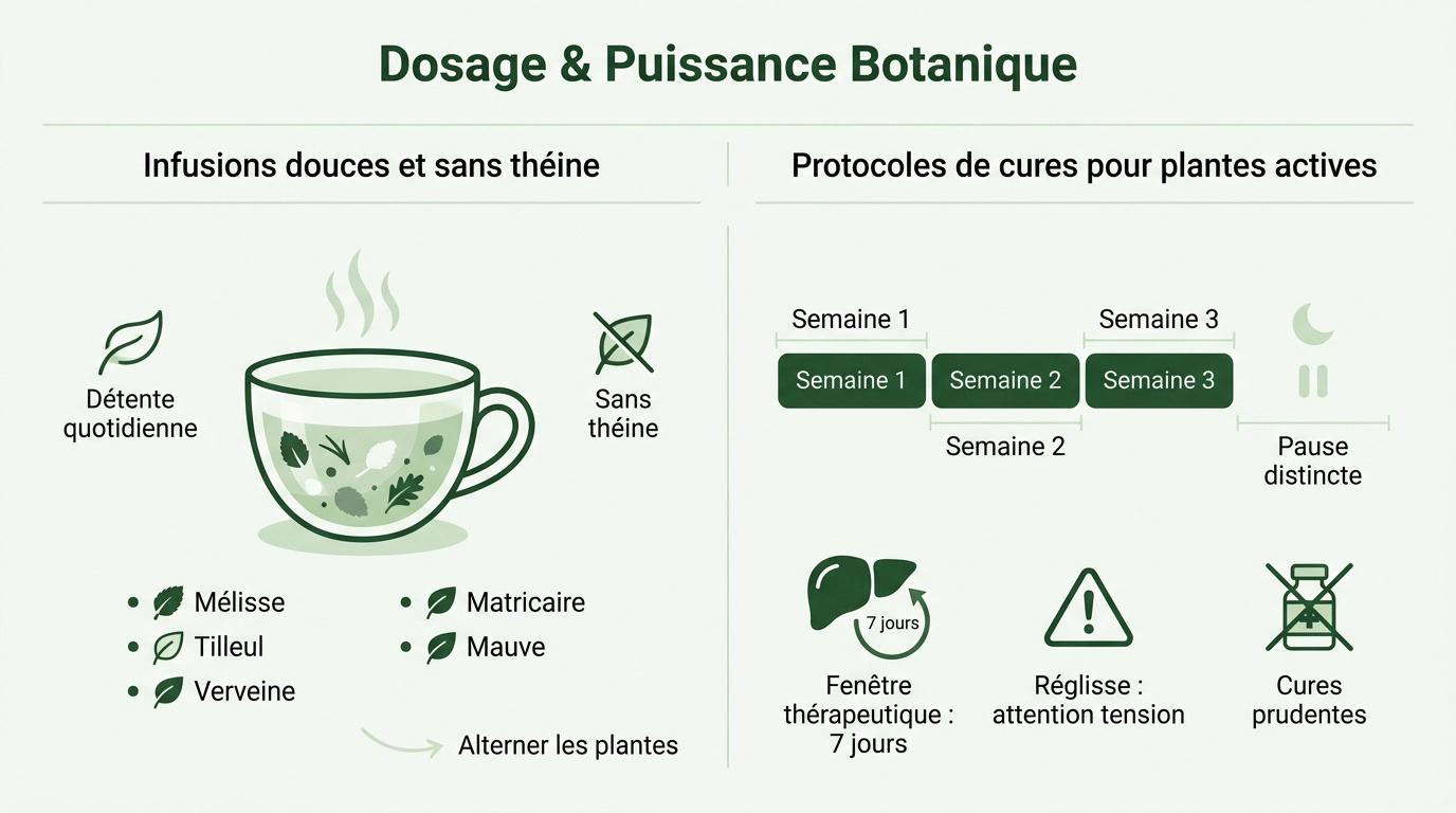 Dosage et puissance des principes actifs en phytothérapie