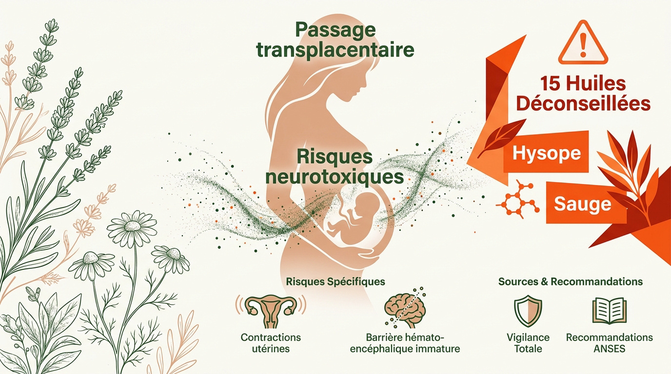 Précautions et risques des huiles essentielles durant la grossesse