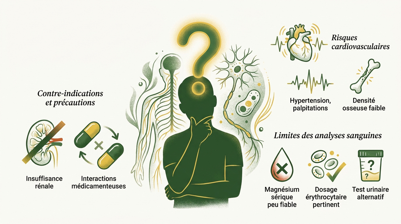 Analyse clinique et flacons de prélèvement pour le dosage du magnésium
